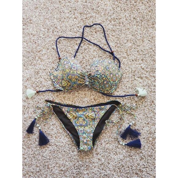 VICTORIA'S SECRET 2-pc BIKINI Bathing Swim Suit, Medium 36D - Picture 1 of 11